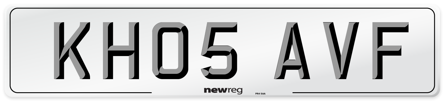 KH05 AVF Number Plate from New Reg